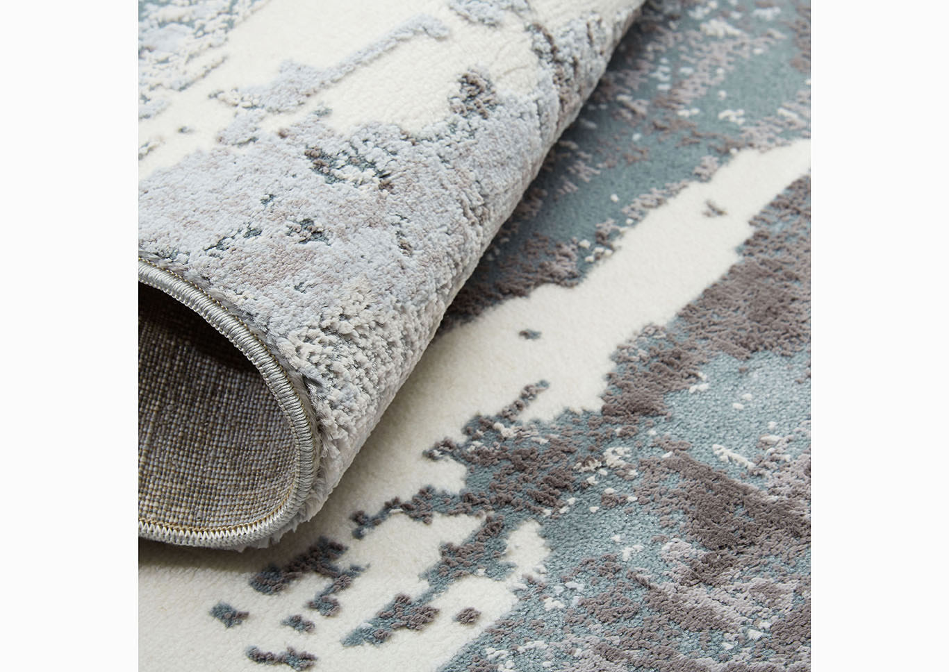 Home Dynamix Christian Siriano Brooksville Langley Transitional Area Rug 2'2"x6'9" Textured Blue/Gray/Ivory,Home Dynamix
